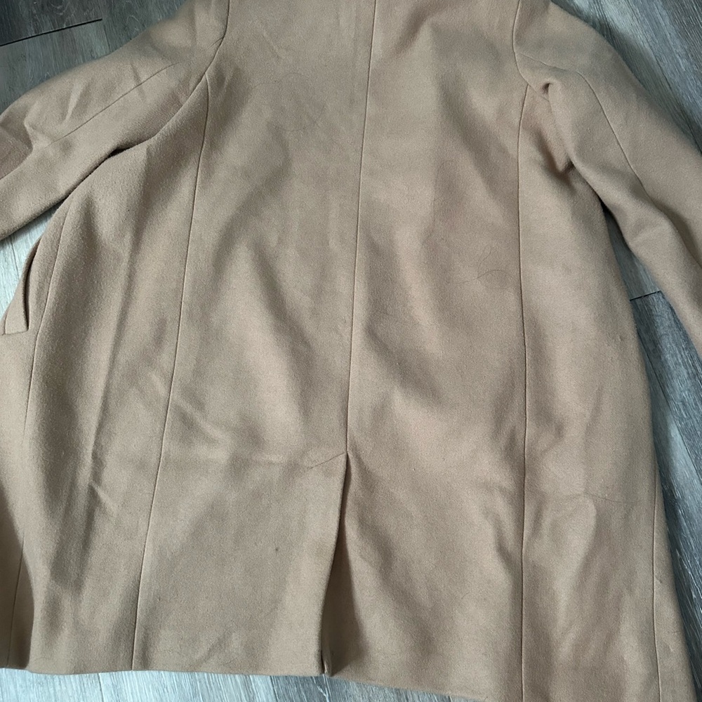 GAP Women's Classic Tan wool Coat - Picture 5 of 7
